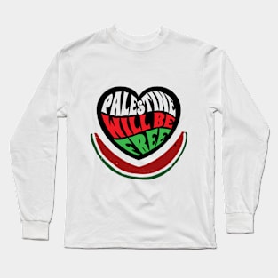 Palestine will be free Tshirts Long Sleeve T-Shirt